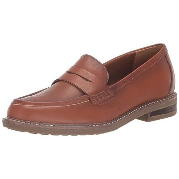 Earth® Women's JAVAS Slip-on Penny Loafer, Brown 210, 6.5 W - Picture 1 of 6